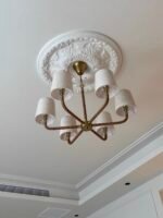 Rattan Woven Chandelier | French Vintage Pendant Light for Living Room & Dining Room - Image 4