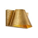 Vintage Gold Leaf Wall Sconce | French Art Decor Sconce for Living Room, Bedroom & Hotel