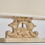 Vintage French Carved Solid Wood Table Lamp - Image 7