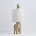 Wooden Animal Table Lamp | Giraffe, Elephant & Whale Shaped Bedside Lamp for Kids' Bedroom & Nursery - Image 7