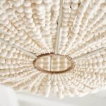 Two-Tier Wooden Bead Chandelier | Boho Rustic Pendant Light - Image 8