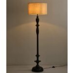 Vintage Wooden Floor Lamp | French-American Style Standing Lamp for Living Room & Bedroom - Image 10