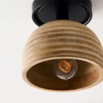 Minimalist Wooden Flush Mount Light - Natural Warmth for Modern Interiors - Image 6