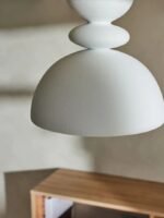 Pebble-Shaped Semi-Flush Mount Ceiling Light – Industrial French Mid-Century Modern Lighting for Entryway & Hallway - Image 5
