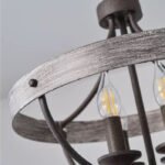 Rustic Farmhouse Semi-Flush Mount & Pendant Light - Image 6