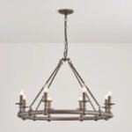 American Rustic Circular Chandelier | 5-Color French Style Pendant Light for Living Room & Dining Room - Image 8