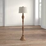 Vintage Solid Wood Floor Lamp | French Minimalist Standing Light for Living Room, Bedroom & Study - Image 6