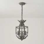Rustic Farmhouse Iron Lantern Pendant Light - Image 8