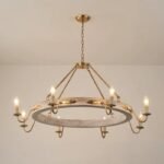 Timeless Americana Wooden Chandelier - Rustic Elegance for Your Home - Image 8