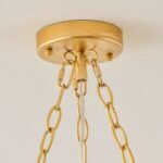 French Vintage Brass Leaf Chandelier – Artistic Statement Lighting for Bedroom & Dining Room - Image 6