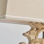 Vintage French Carved Solid Wood Table Lamp - Image 9