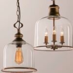 Bell Jar Glass Pendant Light | Vintage Industrial Farmhouse Chandelier for Kitchen & Dining - Image 6