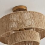 Hand-Woven Double Layer Jute Ceiling Light - Image 8