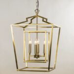 Vintage Geometric Lantern Pendant Light | 4/6-Light Chandelier for Dining Room, Bathroom & Bedroom - Image 2