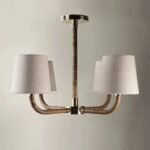 Rattan Woven Chandelier | French Vintage Pendant Light for Living Room & Dining Room - Image 8