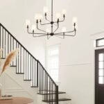 Vintage Farmhouse Chandelier | 4/6/8/12 Light Black Chandelier for Living Room, Dining Room & Bedroom - Image 5