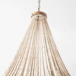 French Bohemian Wooden Bead Chandelier | Rustic Loft Pendant Light for Living Room & Dining - Image 10