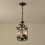 French Vintage Bird & Leaf Pendant Light - Image 12