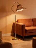 Rattan Floor Lamp | French Vintage & Mid-Century Modern Standing Lamp for Living Room & Bedroom - Image 8