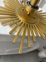 Sunburst Gold Flush Mount Ceiling Light - Image 5