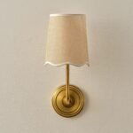 Brass & Raffia Wall Sconce