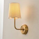 Brass & Raffia Wall Sconce - Image 3