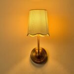 Brass & Raffia Wall Sconce - Image 11