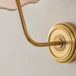 Brass & Raffia Wall Sconce - Image 8