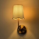 Brass & Raffia Wall Sconce - Image 12