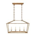 Minimalist Vintage Iron Pendant Light | Rectangular Chandelier for Dining Room & Living Room - Image 10