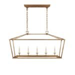 Minimalist Vintage Iron Pendant Light | Rectangular Chandelier for Dining Room & Living Room - Image 13