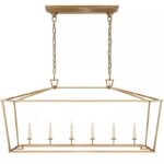 Minimalist Vintage Iron Pendant Light | Rectangular Chandelier for Dining Room & Living Room - Image 4