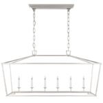 Minimalist Vintage Iron Pendant Light | Rectangular Chandelier for Dining Room & Living Room - Image 3