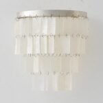Natural Shell Tiered Wall Sconce | Coastal Vintage Wall Light for Bathroom & Bedroom - Image 14