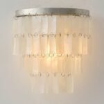 Natural Shell Tiered Wall Sconce | Coastal Vintage Wall Light for Bathroom & Bedroom