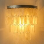 Natural Shell Tiered Wall Sconce | Coastal Vintage Wall Light for Bathroom & Bedroom - Image 2
