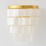 Natural Shell Tiered Wall Sconce | Coastal Vintage Wall Light for Bathroom & Bedroom - Image 5