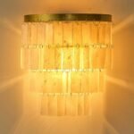 Natural Shell Tiered Wall Sconce | Coastal Vintage Wall Light for Bathroom & Bedroom - Image 18