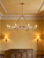 Timeless Americana Wooden Chandelier - Rustic Elegance for Your Home - Image 3