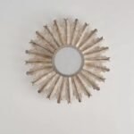 Vintage Sunburst Solid Wood Ceiling Light – 55cm - Image 8