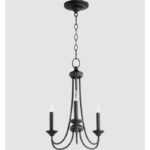 French Country Iron Chandelier | Black/White Wrought Iron Pendant Light (40-109cm) - Image 6