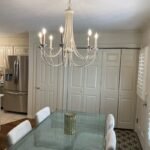 French Country Iron Chandelier | Black/White Wrought Iron Pendant Light (40-109cm) - Image 9