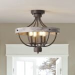 Rustic Farmhouse Semi-Flush Mount & Pendant Light - Image 9