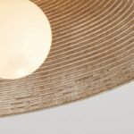 Vintage textured stone semi-flush ceiling light. Slim profile, warm ambient glow. Perfect for entryways, hallways, balconies - Image 8