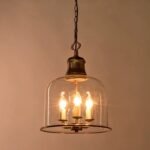 Bell Jar Glass Pendant Light | Vintage Industrial Farmhouse Chandelier for Kitchen & Dining - Image 8