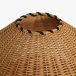 Rattan Table Lamp | American Retro & French Mid-Century Modern Bedside Lamp for Bedroom & Living Room - Image 8