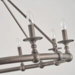 American Rustic Circular Chandelier | 5-Color French Style Pendant Light for Living Room & Dining Room - Image 22