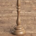 Vintage Solid Wood Floor Lamp | French Minimalist Standing Light for Living Room, Bedroom & Study - Image 7