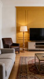 Handcrafted Wooden Floor Lamp: Timeless American Vintage for Modern Living - Image 6