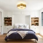 Distressed Black/Silver/Gold Floral Flush Mount | American Rustic Ceiling Lighting for Bedroom, Living & Dining - Image 4